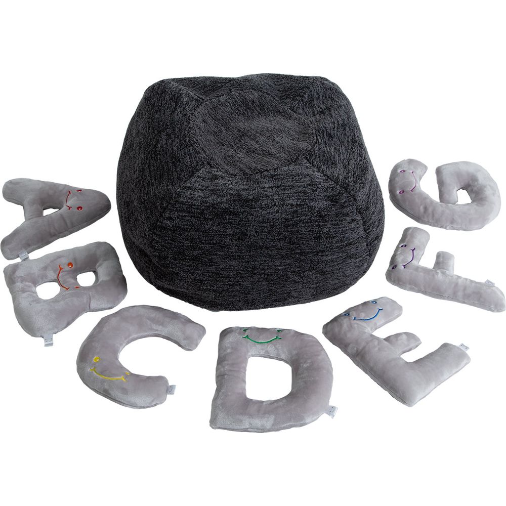 Alphabet-Plush-Mini-Set-Dove-Grey-Letters-with-Dark-Grey-Bag-Plush-25436054257751