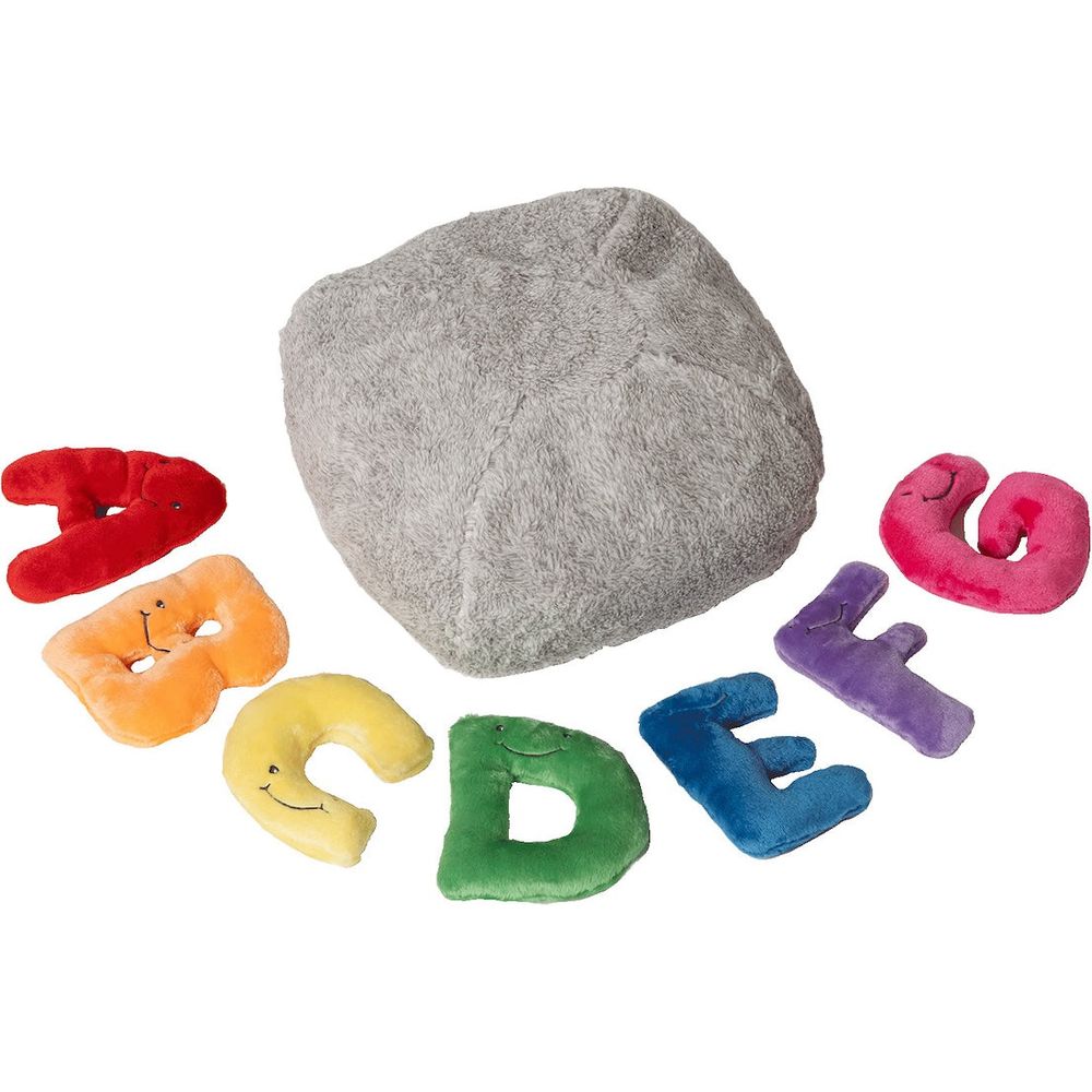 Alphabet-Plush-Mini-Set-Rainbow-Letters-with-Light-Grey-Bag-Plush-25436125298775